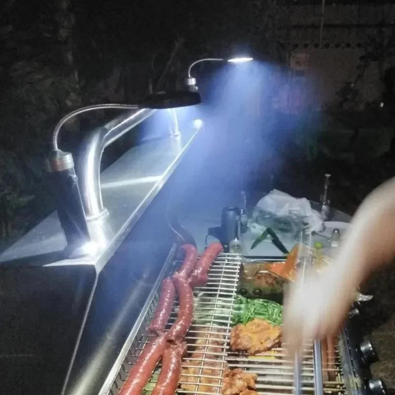 LED BBQ Grill Light With Magnetic Base 360 Degree Adjustable Outdoor Camping