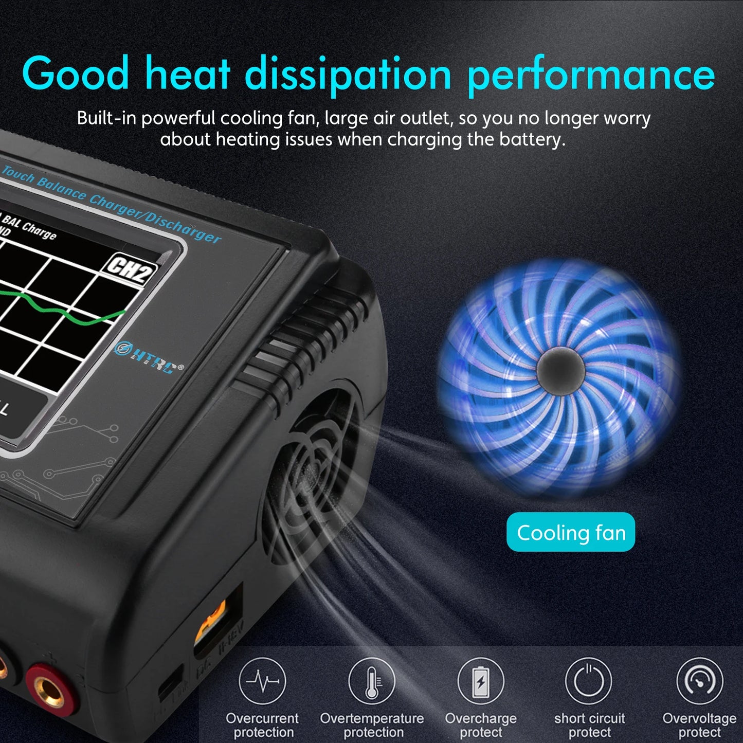 HTRC T240 High Power Dual Channel LiPo Battery Charger For RC Models