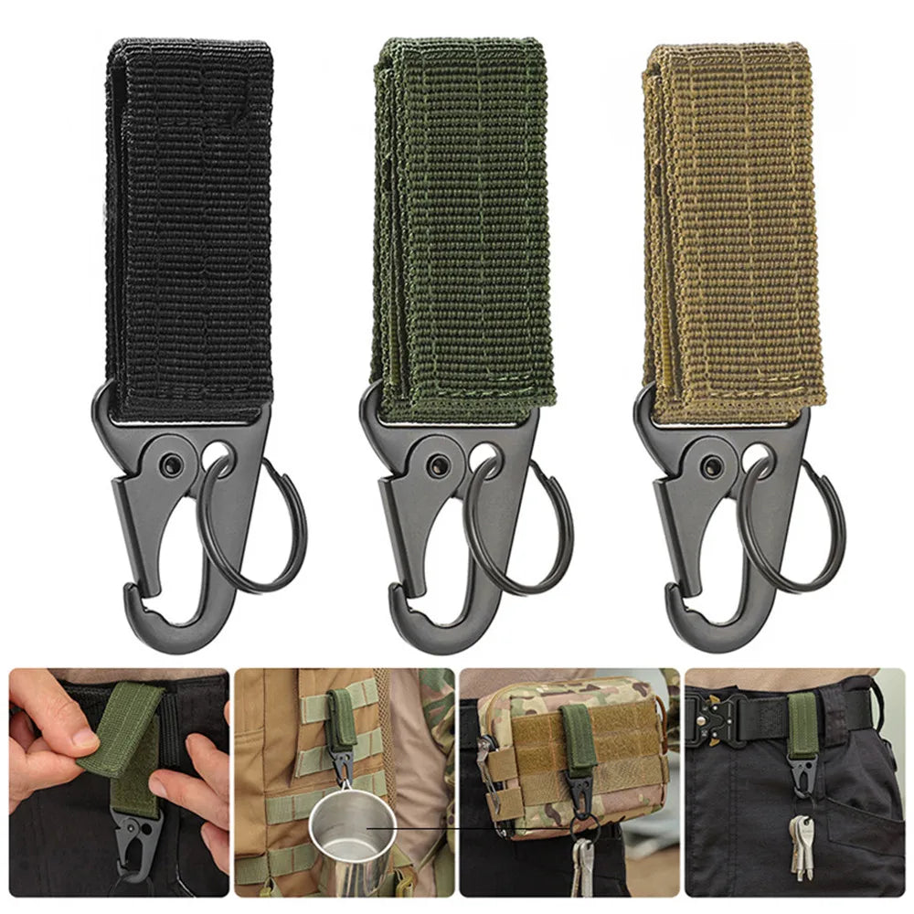 Upgrade your everyday carry with this compact 3 Piece Tactical Carabiner Set built for reliability, versatility, and quick access.