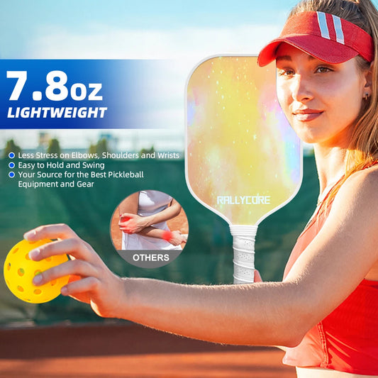 Pickleball Paddles Set Of 2 With 4 Balls And Carry Bag For Adults