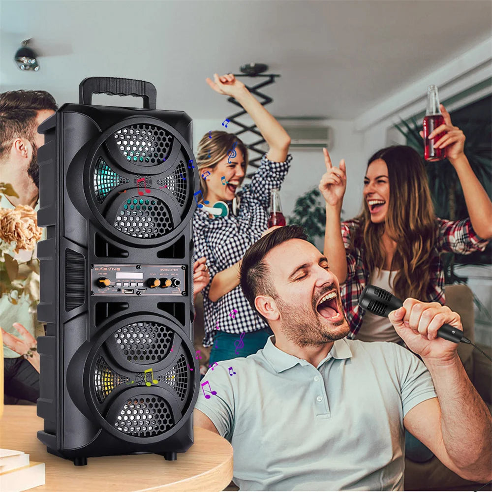 CURUK 3000W Portable Bluetooth Speaker Subwoofer For Karaoke Parties