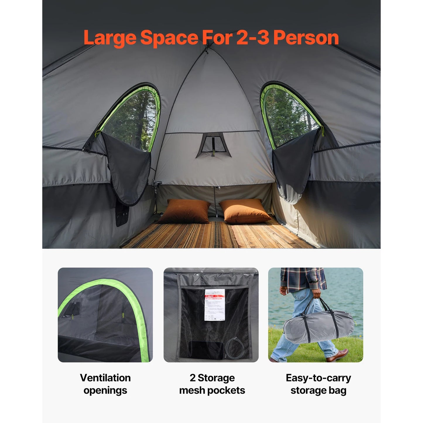 Turn your pickup into a cozy campsite with the SucceBuy pickup truck tent, built for rugged adventures on any trip.