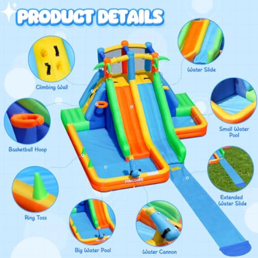 Turn your backyard into a splash-filled playground with the NONEDesign inflatable water slide, built for safe, high-energy fun.