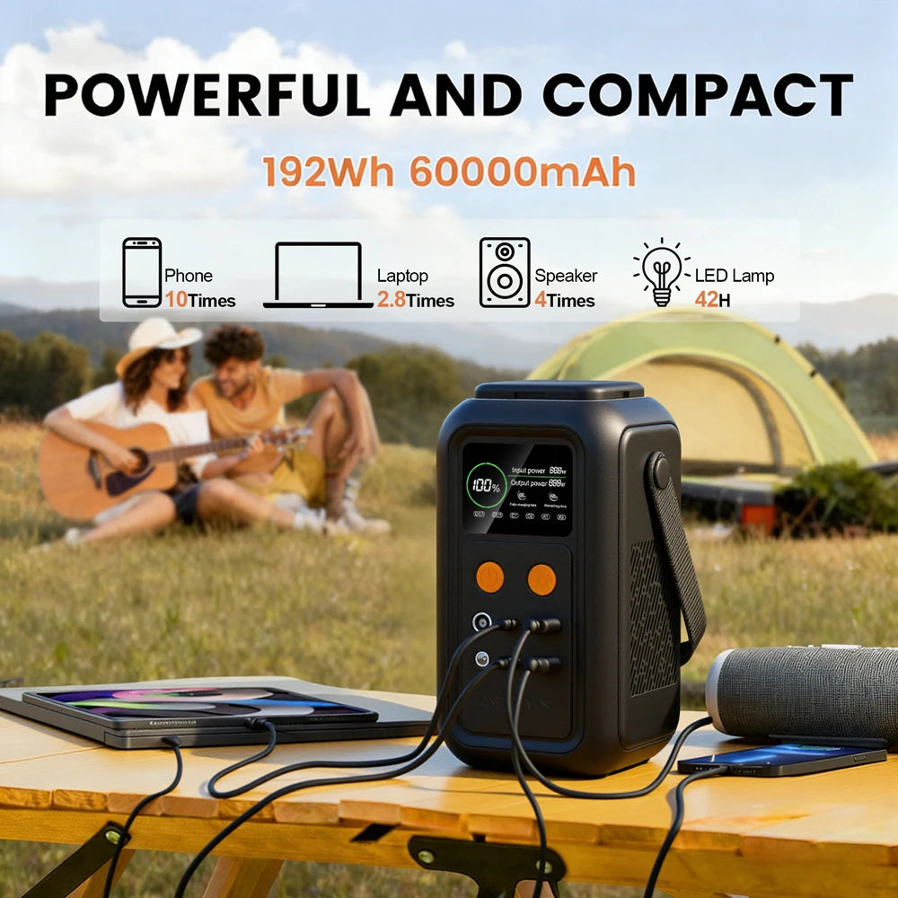 Stay powered anywhere with the CTOLITY 200W Power Station, a compact LiFePO4 battery pack built for outdoor adventures and emergency backup. You get a trusted 192Wh capacity and a robust 60000mAh that keeps your essentials running when outlets disappear.
