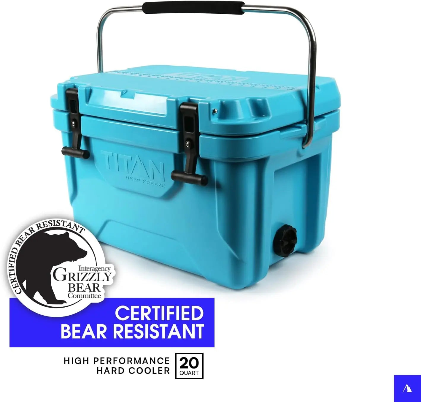 Hard Ice Chest Cooler Roto Molded With Microban Protection And Deep Freeze