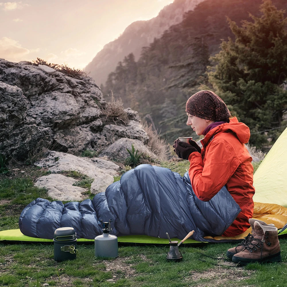 Kamperbox Ultralight Down Sleeping Bag With 800 Fill Power 250G Duck Down