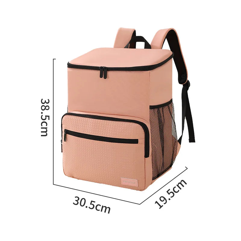 NONECN Insulated Backpack Cooler Large Capacity Outdoor Travel Bag PEVA Lined
