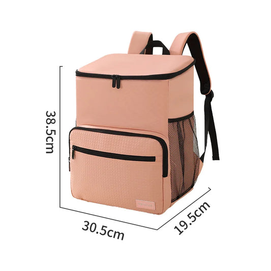 NONECN Insulated Backpack Cooler Large Capacity Outdoor Travel Bag PEVA Lined