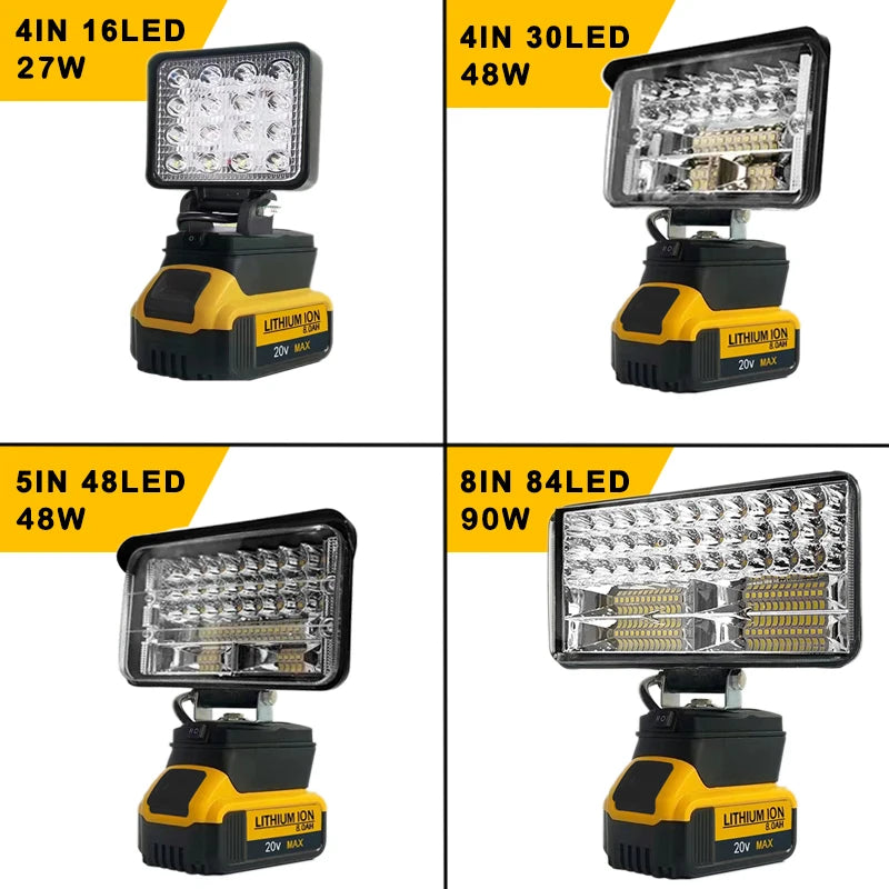 Light up every moment with this rechargeable LED portable spotlight you can rely on in any setting.