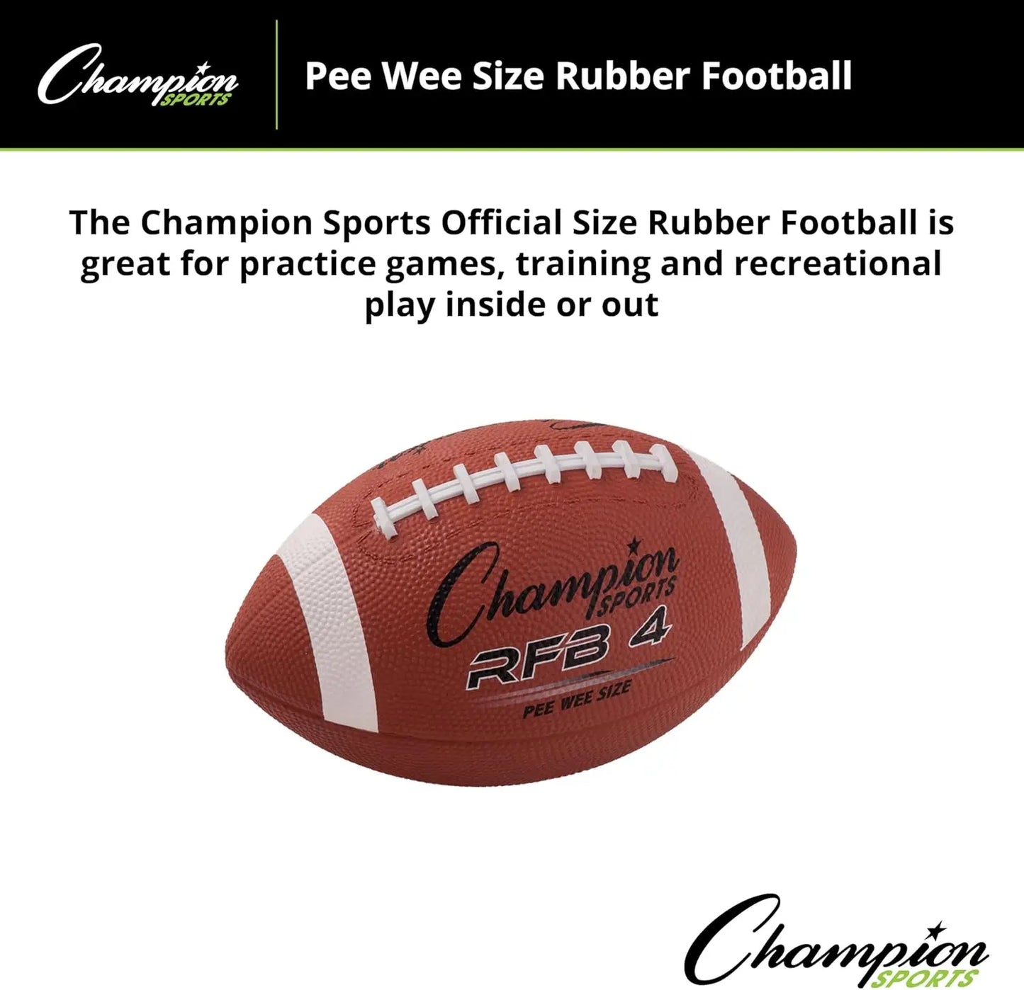 Rubber Football With All Weather Grip For Training And Backyard Play