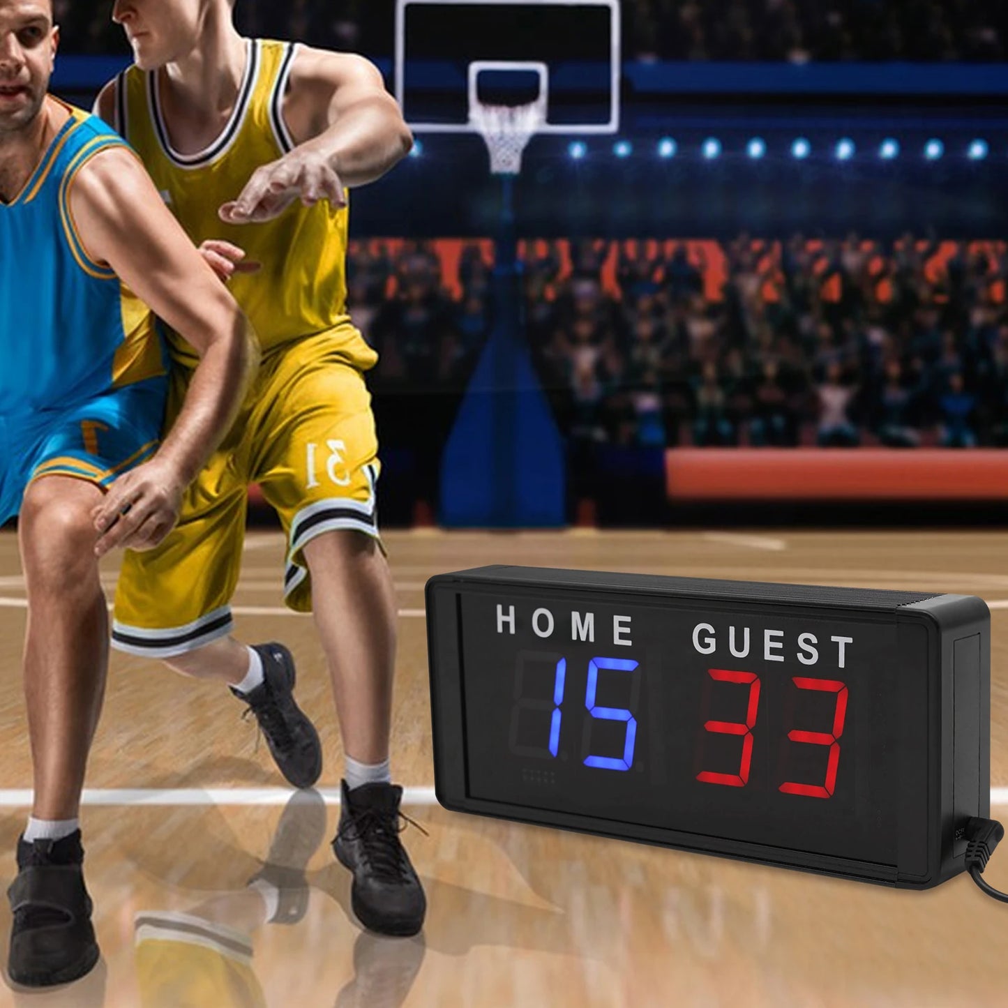 4-Digit LED Scoreboard Remote For Badminton Volleyball Ping Pong Table Tennis