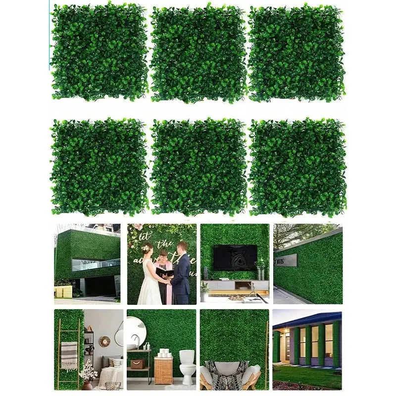 Create an outdoor oasis by transforming walls, fences, or backdrops into a lush, private retreat with these lifelike grass wall panels designed for lasting beauty.