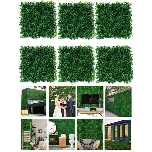 Create an outdoor oasis by transforming walls, fences, or backdrops into a lush, private retreat with these lifelike grass wall panels designed for lasting beauty.