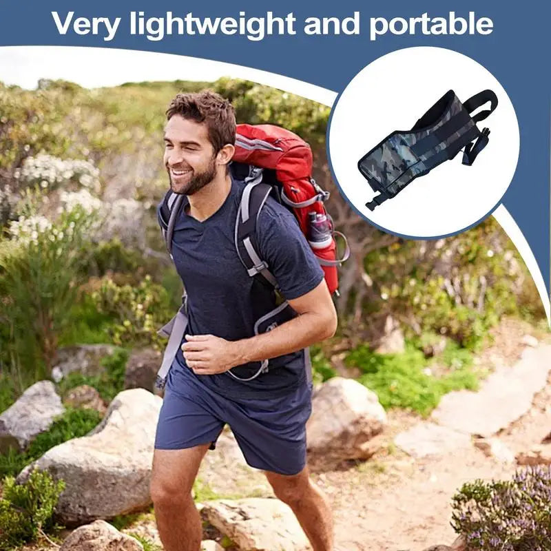 Take control of your outdoor bathroom breaks with the Crap Strap for Pooping in The Woods, a portable, hygienic, and discreet solution designed for hikers, hunters, campers, and adventurers who value comfort on rugged trails.