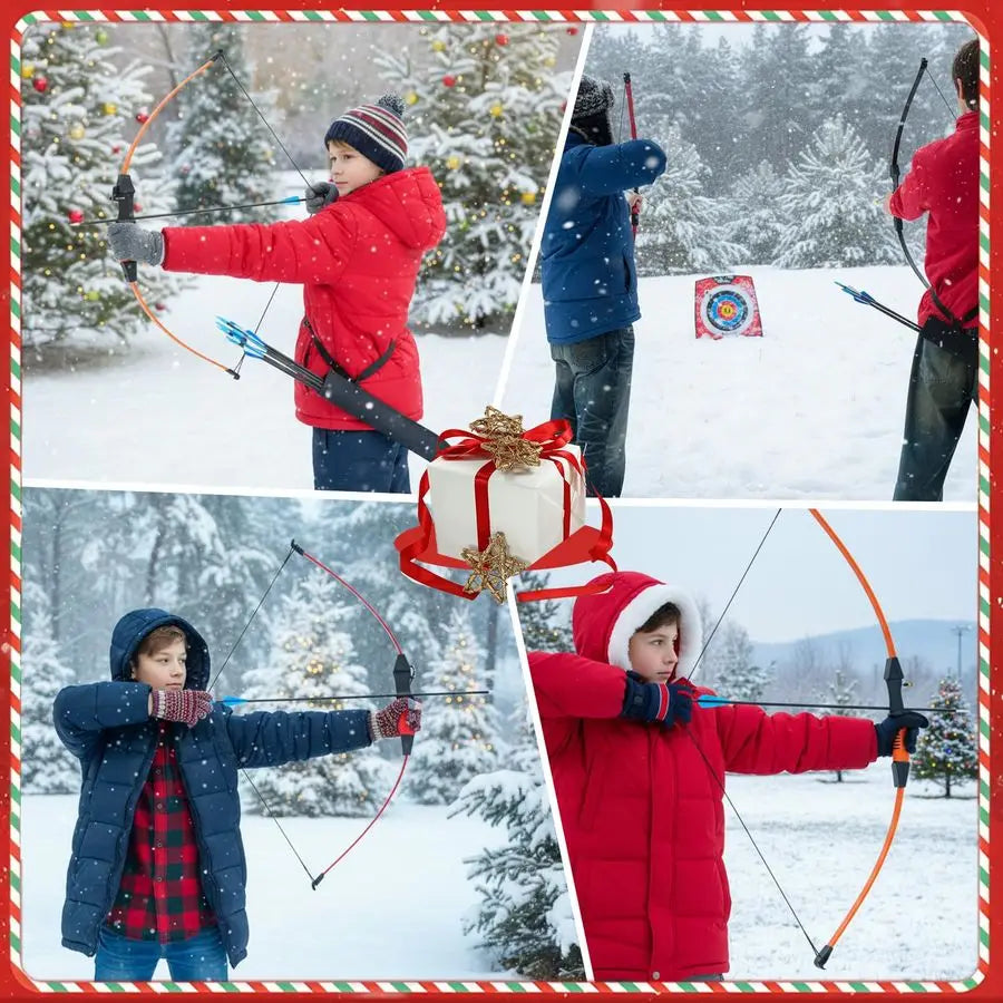 Youth Bow And Arrow Set For Kids 8 To 13 Ambidextrous Recurve Archery Gear