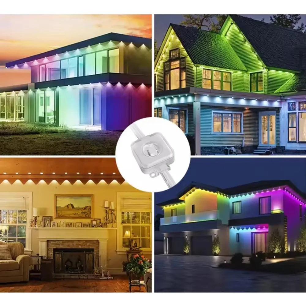 MIMIRGB Smart Outdoor IP67 Waterproof LED Light String with App and Music Sync