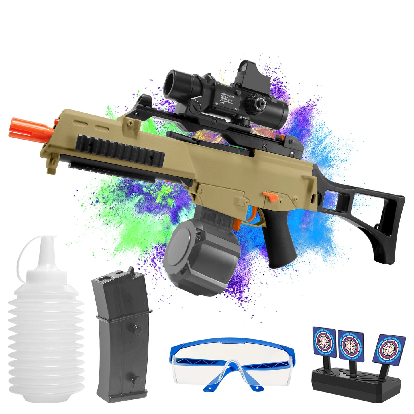 EY G36C High Speed Electric Gel Ball Blaster Dual Auto Manual Modes