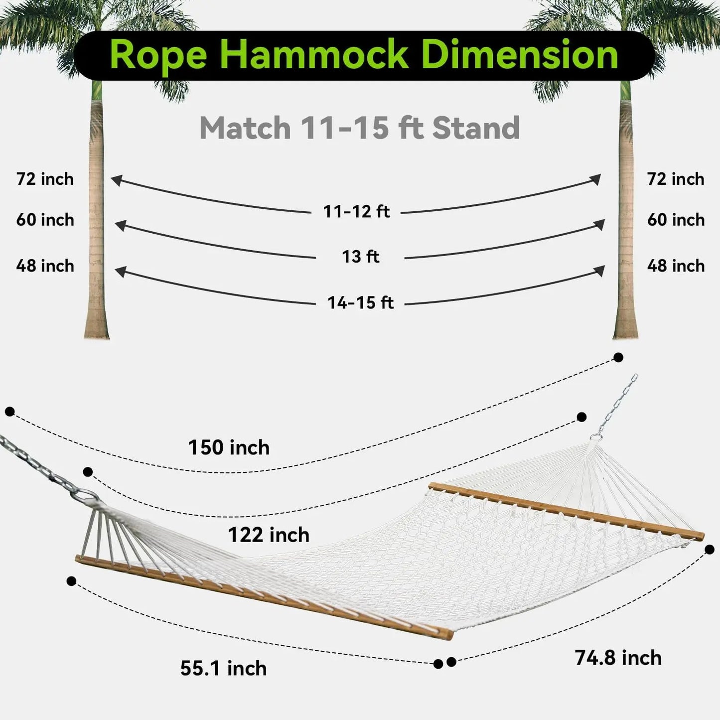 Escape to effortless comfort with this handwoven double hammock built for two.