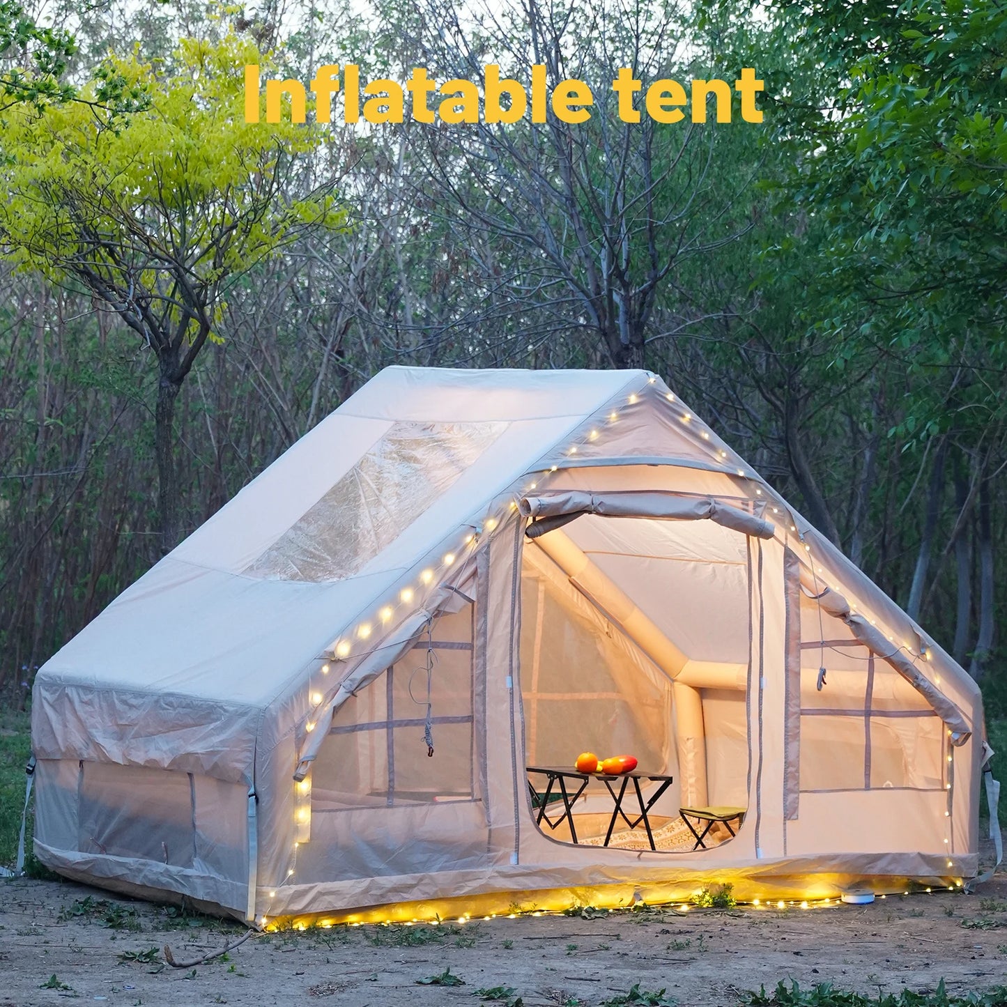 Pakicetus Inflatable Camping Tent Setup Waterproof Windproof Self Supporting