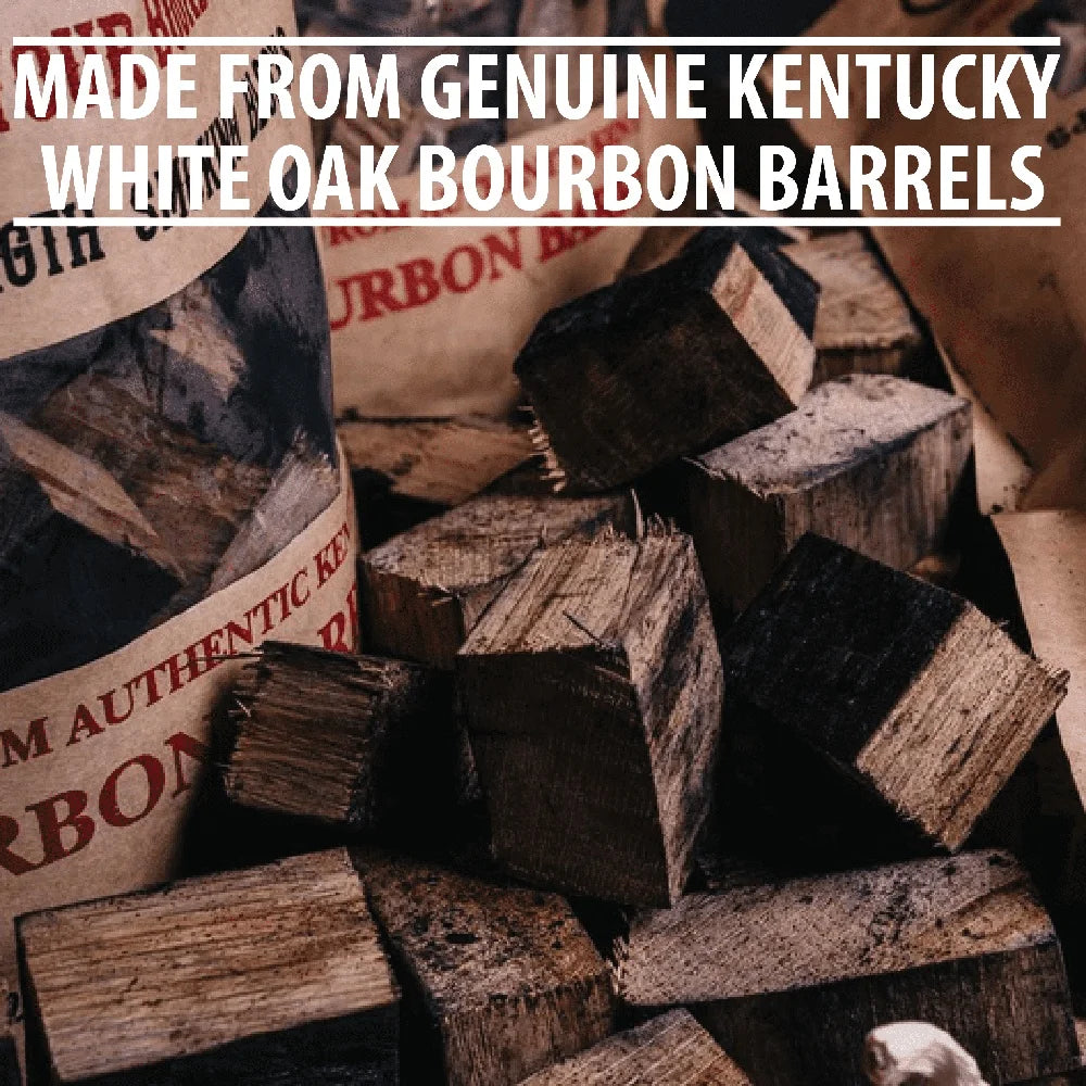 Elevate your barbecue with the rich, bourbon-infused aroma of Kentucky white oak wood chunks.