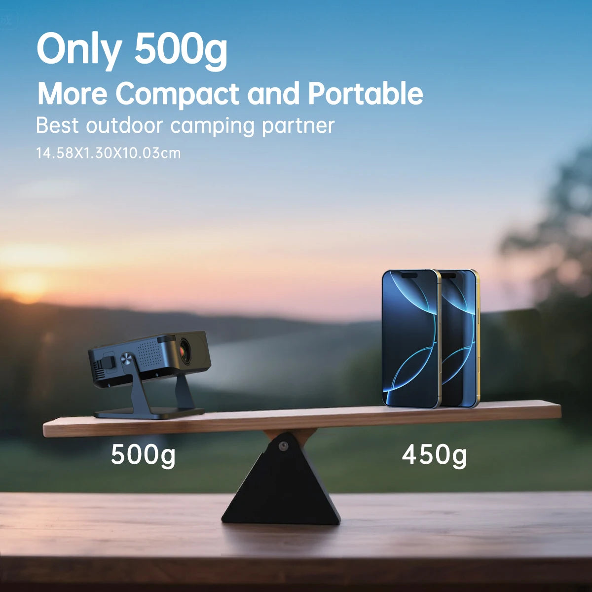 Experience cinema-quality imagery anywhere with the UHOST portable projector, delivering native 1080p clarity and Android 11 versatility.