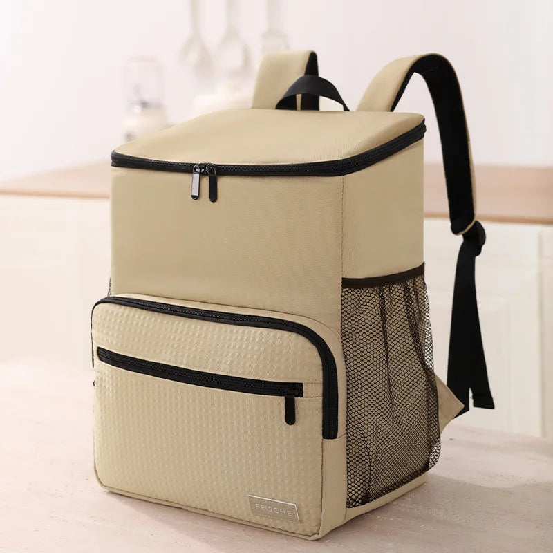 NONECN Insulated Backpack Cooler Large Capacity Outdoor Travel Bag PEVA Lined