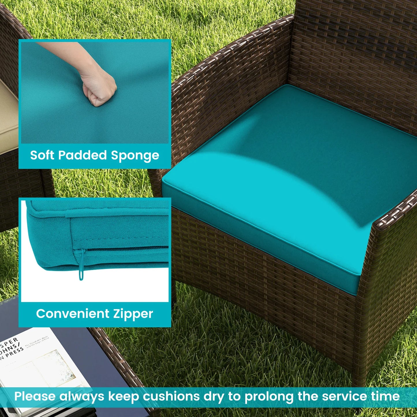 Experience relaxed outdoor evenings with the HOMASIS 8 Piece Patio Set, designed for your durability, comfort, and easy maintenance, so hosting feels effortless year round.