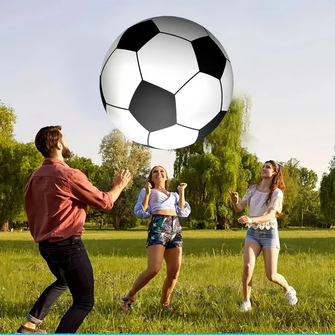 Make splashy memories with Inflatable Kingdom's giant beach ball that elevates outdoor play to a splash party.