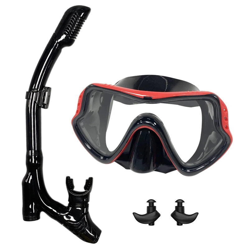 Explore clear underwater views with the QYQ diving mask and snorkel set that gives you comfort and versatility.