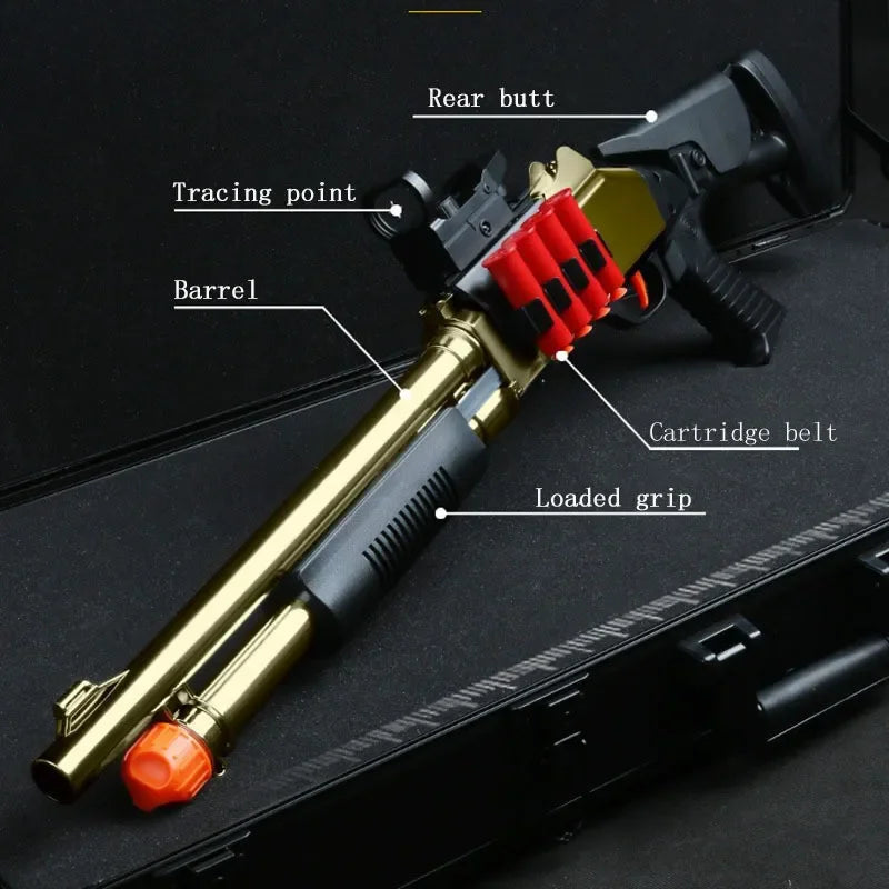 Experience action packed pretend play with the ZHENDUO Soft Bullet Toy Gun, a battery free shotgun inspired toy built for safe, immersive fun you can enjoy.